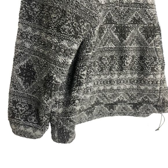 Woolrich Sweater Mens Size XL Rare Aztec Sherpa Fuzzy 1/4 Zip Pullover Gray - Picture 8 of 14